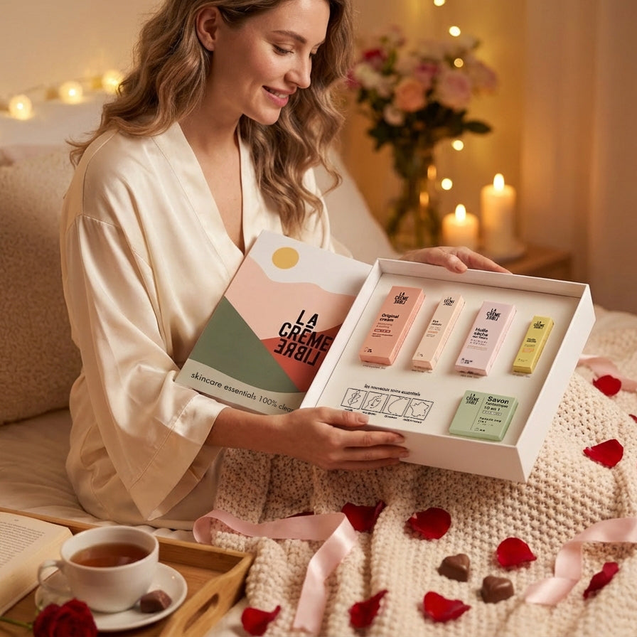 Coffret Saint-Valentin – Rituel Bio & 100% Naturel, Visage & Corps