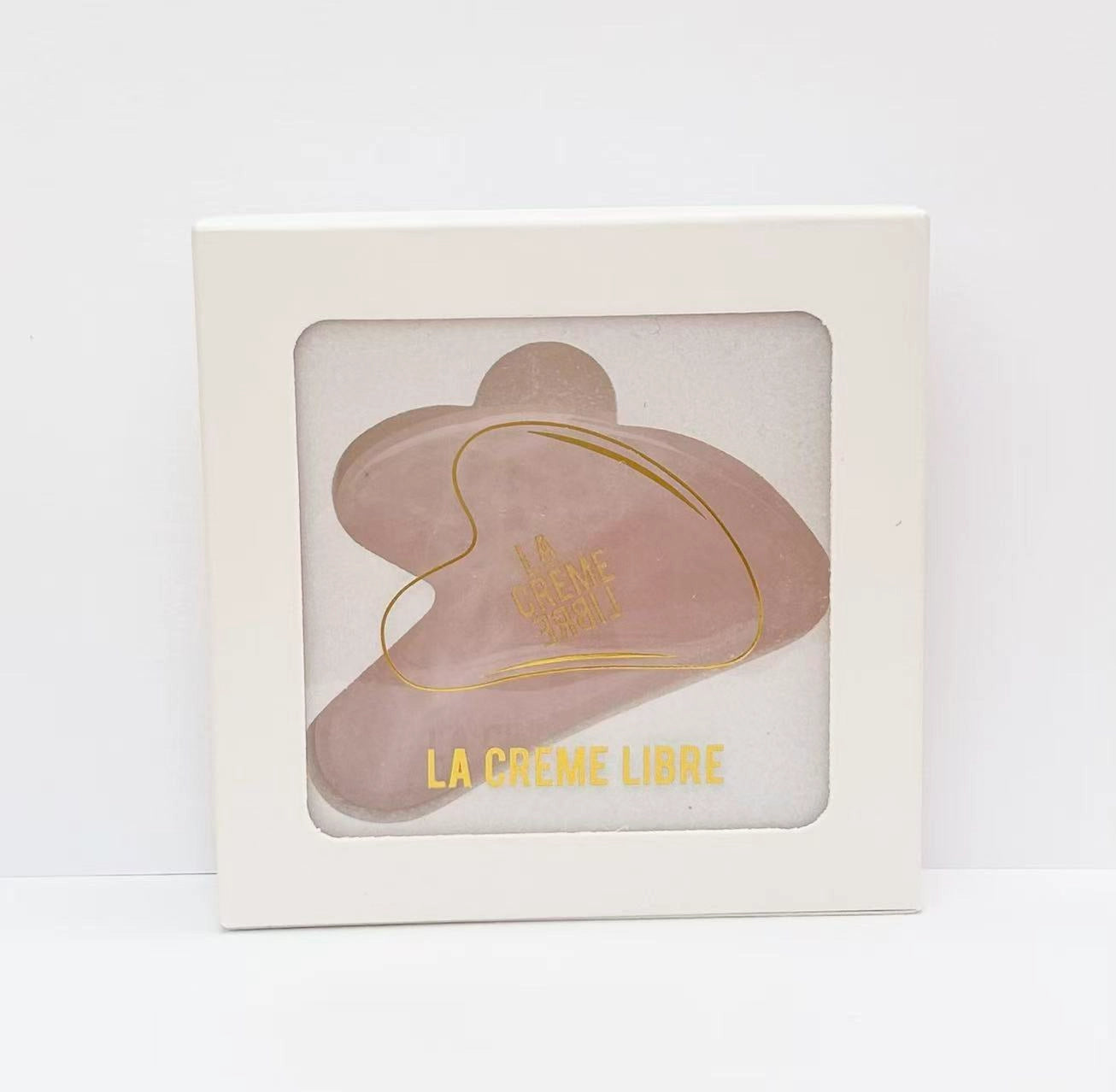 Gua Sha en Quartz Rose